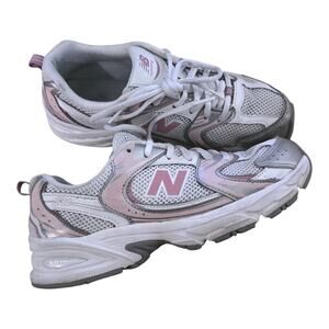 New Balance 530 GS Gray Pink Mesh Low Top Lace-Up Sneaker Youth US 6 GR530EC